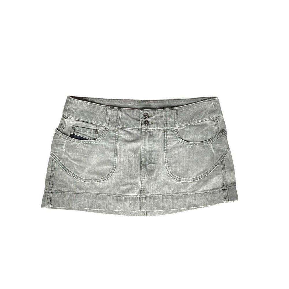 diesel vintage low-rise denim mini skirt